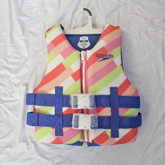 Speedo Youth PFD Life Jacket Vest Pink Parasol Kids